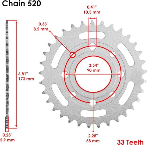 Caltric Front & Rear Sprockets Kit Compatible with Honda Cb250 Nighthawk 250 1991 1992 1993 1994-2008 in Saudi Arabia