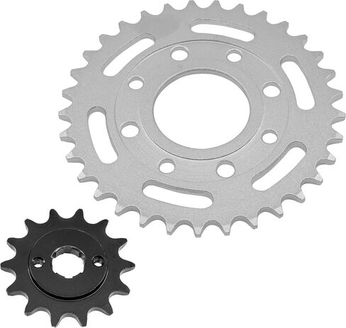 Caltric Front & Rear Sprockets Kit Compatible with Honda Cb250 Nighthawk 250 1991 1992 1993 1994-2008 in Saudi Arabia