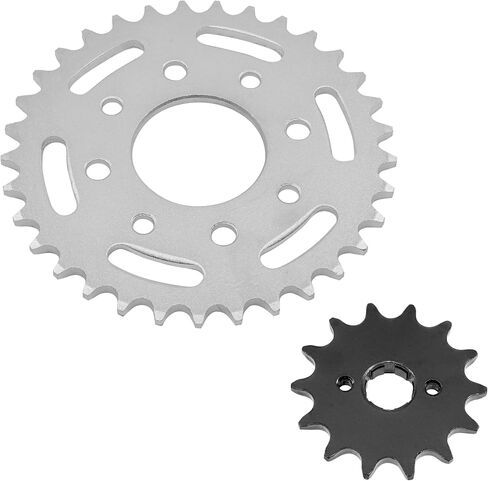 Caltric Front & Rear Sprockets Kit Compatible with Honda Cb250 Nighthawk 250 1991 1992 1993 1994-2008 in Saudi Arabia
