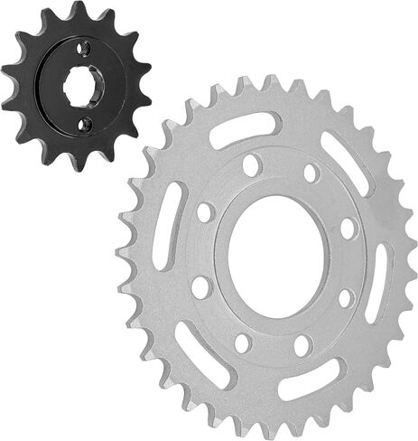 Caltric Front & Rear Sprockets Kit Compatible with Honda Cb250 Nighthawk 250 1991 1992 1993 1994-2008 in Saudi Arabia