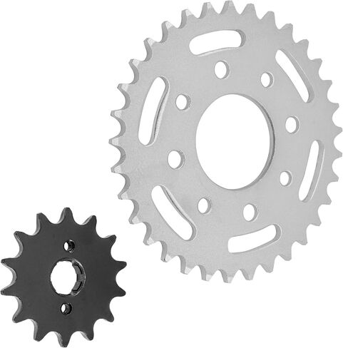 Caltric Front & Rear Sprockets Kit Compatible with Honda Cb250 Nighthawk 250 1991 1992 1993 1994-2008 in Saudi Arabia