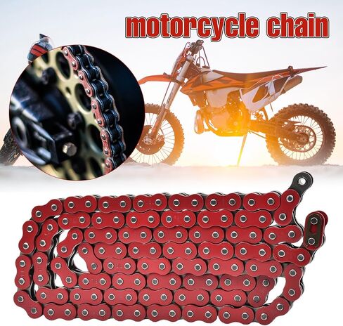 Max Motosports 530 Pitch 114 Links Red O-Ring Chain استبدال لـ Kawasaki VN800A VN800B Vulcan 800 Classic 1995 1996 1997 1998 1999 2000 2001 2002 2003 2004 2005 in Kuwait