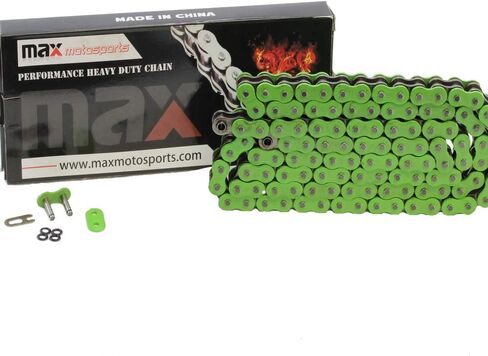Max Motosports 530 Pitch 114 Links Red O-Ring Chain استبدال لـ Kawasaki VN800A VN800B Vulcan 800 Classic 1995 1996 1997 1998 1999 2000 2001 2002 2003 2004 2005 in Kuwait