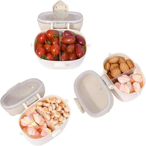 Bebamour Baby Formula Dispenser On The Go, Formula Container to Go, Formula Holder for Travel, Candy Fruit Snack Storage Container with Scoop and Leveller (Coffee) in Saudi Arabia