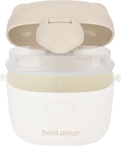 Bebamour Baby Formula Dispenser On The Go, Formula Container to Go, Formula Holder for Travel, Candy Fruit Snack Storage Container with Scoop and Leveller (Coffee) in Saudi Arabia