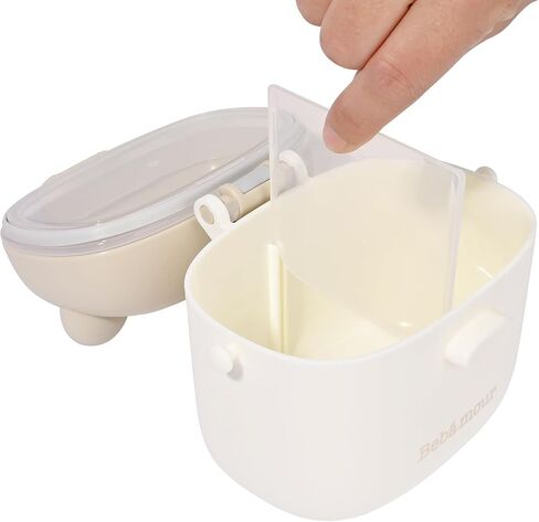 Bebamour Baby Formula Dispenser On The Go, Formula Container to Go, Formula Holder for Travel, Candy Fruit Snack Storage Container with Scoop and Leveller (Coffee) in Saudi Arabia