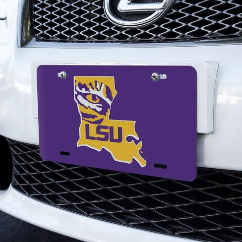 الرسومات والمزيد LSU Tiger State Mark Novelty Metal Vanity Tag لوحة ترخيص in Saudi Arabia