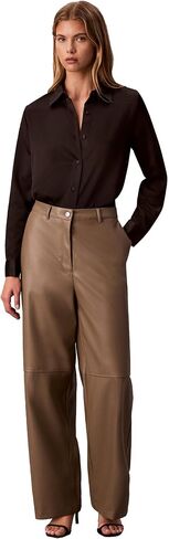 Calvin Klein Womens Satin Button-Down Shirt in Saudi Arabia