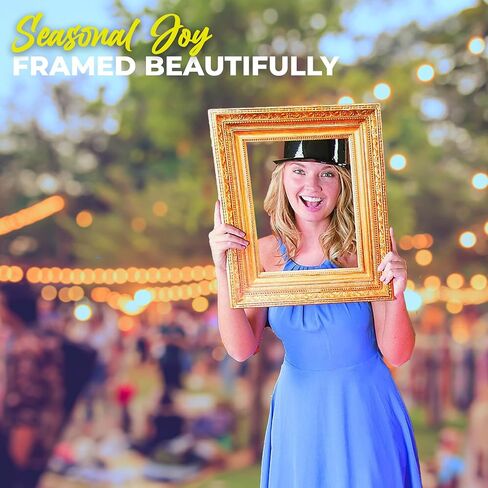 Fun Express Photo Booth Props Wedding Frame Set - Large Gold Vintage Cardboard Picture Frames 3 Pack | Antique Oval & Ornate Designs for Party Photobooth Accessories & Selfie Station Decor in Saudi Arabia