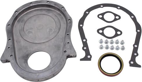 Polished Aluminum Timing Chain Cover Kit fits Chevy '66-'90 454 396 427 Big Block in Saudi Arabia