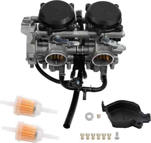 Dasbecan 15003-0095 Carburetor with Fuel Filters Compatible with Kawasaki Brute Force 650 2005-2013, Kawasaki Prairie 650 2002-2003 Replace# 15003-1557 15003-1755 15003-0019 15004-0037 in Saudi Arabia