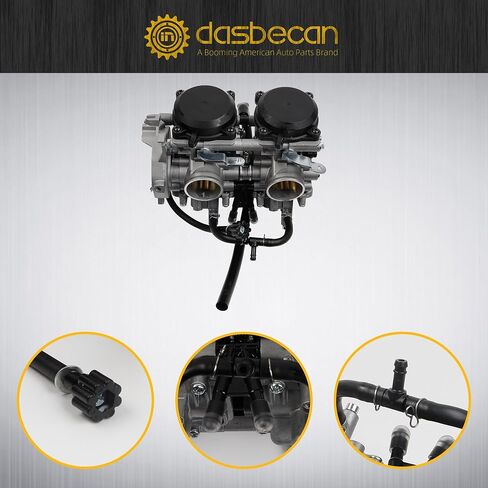Dasbecan 15003-0095 Carburetor with Fuel Filters Compatible with Kawasaki Brute Force 650 2005-2013, Kawasaki Prairie 650 2002-2003 Replace# 15003-1557 15003-1755 15003-0019 15004-0037 in Saudi Arabia