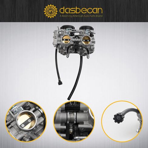 Dasbecan 15003-0095 Carburetor with Fuel Filters Compatible with Kawasaki Brute Force 650 2005-2013, Kawasaki Prairie 650 2002-2003 Replace# 15003-1557 15003-1755 15003-0019 15004-0037 in Saudi Arabia