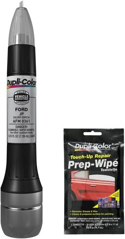 مجموعة طلاء Dupli-Color AFM0361 من خشب البتولا الفضي لإصلاح الخدوش الكل في 1 لمركبات Ford (JP) مع منشفة مسح جاهزة (عنصران) in Saudi Arabia