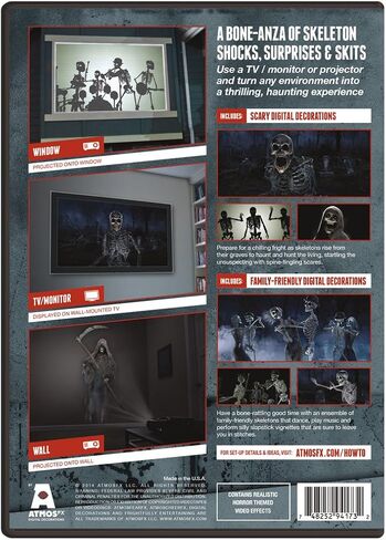 AtmosFear FX Ghostly Apparitions & Bone Chillers DVD Super Combo for Virtual Halloween Window Projection Props in Saudi Arabia