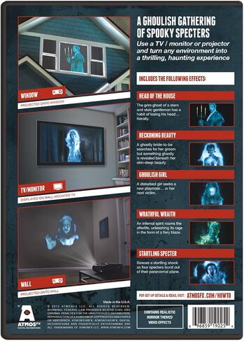 AtmosFear FX Ghostly Apparitions & Bone Chillers DVD Super Combo for Virtual Halloween Window Projection Props in Saudi Arabia