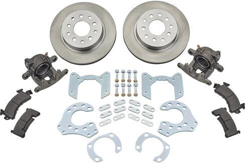 Speedway Motors Complete Rear-End Bolt-On Disc Brake Kit Conversion, Universal Kit Fits Ford 8 or 9 Inch, Complete Kit for Easy Installation to Increase Stopping Power in Kuwait