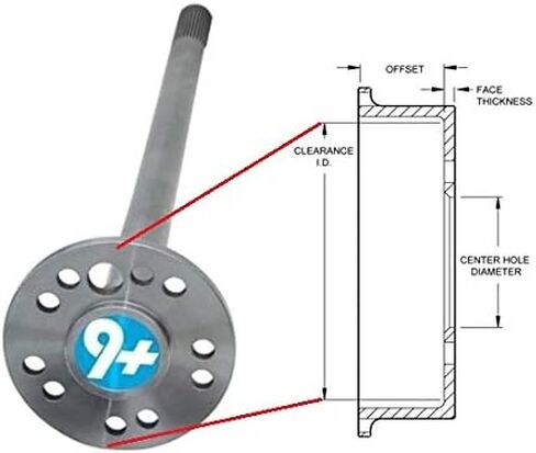 Speedway Motors Complete Rear-End Bolt-On Disc Brake Kit Conversion, Universal Kit Fits Ford 8 or 9 Inch, Complete Kit for Easy Installation to Increase Stopping Power in Kuwait