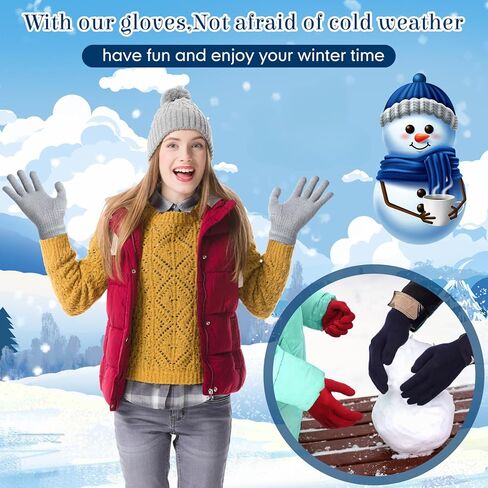 Suhine 150 Pair Magic Winter Gloves Bulk Winter Knitted Gloves Stretchy Warm Gloves for Unisex Men Women Running in Saudi Arabia