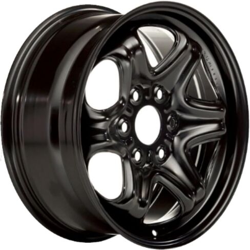 حافة عجلة من الفولاذ الأسود مقاس 17 × 7.5 بوصة مُجددة من المصنع OEM لسيارة شيفروليه ترافيرس 2009-2017 | 5407 | 9598570 in Kuwait