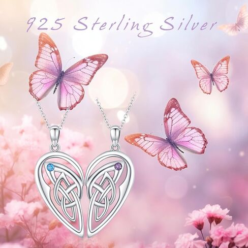 Sterling Silver Couple Wolf Necklace for Women Men Yin Yang Wolf Matching Necklace for 2 Wolf Jewelry Birthday Gifts in Kuwait