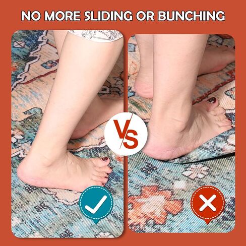 Waterproof Rug Pad, 9x12 ft Under Area Rug Carpet Pad, Non Slip Rug Pads for All Floors and Hardwood Floors Finishes, Keep Carpets in Place Soft and Prevent Rug from Wrinkling or Buckling in Saudi Arabia
