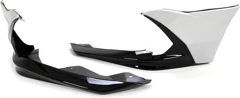 الشفة الأمامية من HECASA متوافقة مع استبدال Acura TLX لعام 2018-2020 لـ 08F01-TZ3-260A مفسد الشفاه الأمامي الفاصل PP البلاستيك المطلي باللون الأسود والفضي in Saudi Arabia
