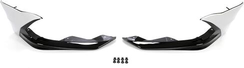 الشفة الأمامية من HECASA متوافقة مع استبدال Acura TLX لعام 2018-2020 لـ 08F01-TZ3-260A مفسد الشفاه الأمامي الفاصل PP البلاستيك المطلي باللون الأسود والفضي in Saudi Arabia