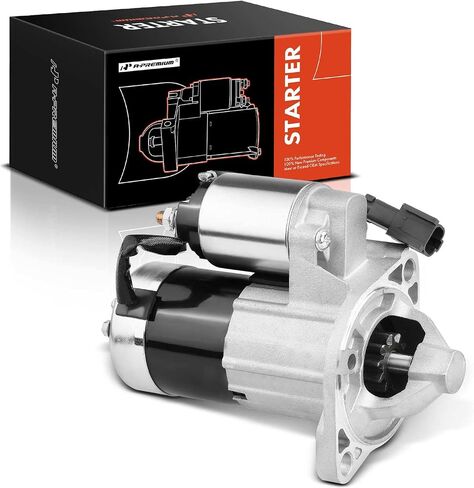 A-Premium Starter Motor Compatible with Nissan Frontier 2002-2004 L4 2.4L, Xterra 2001-2004 L4 2.4L, 12V 1.4KW 10-Tooth Clockwise, Replace# 23300-9Z400R, M000T87381, M0T87381 in Saudi Arabia