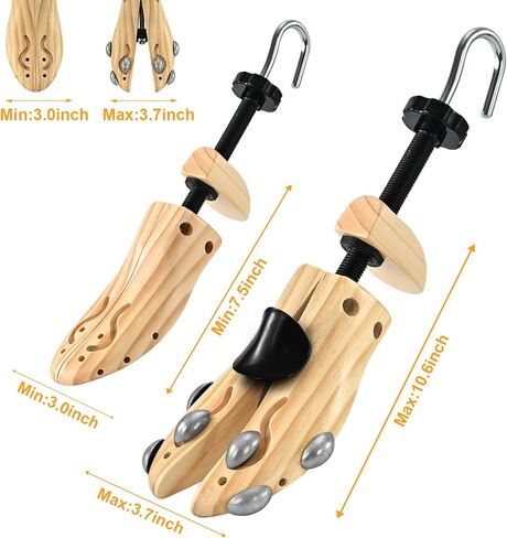 Wooden Shoe Stretcher, Pair of 4-Way Widener Expander Shoe Tree Stretcher for Men Women in Kuwait