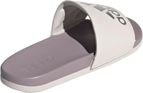 صندل Adilette مريح منزلق للنساء من adidas، نيلي ليلي/كريمي أبيض/ليلي نيلي، 9 in Saudi Arabia