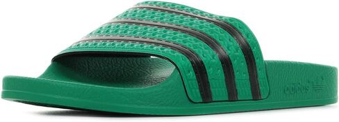 صندل Adilette مريح منزلق للنساء من adidas، نيلي ليلي/كريمي أبيض/ليلي نيلي، 9 in Saudi Arabia