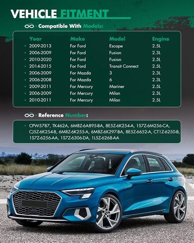 SCITOO Timing Chain Kit For Ford Lincoln for Mercury Escape Fusion MKZ Mariner Milan 2.5L 2.3L CPW5787 TK462A in Saudi Arabia