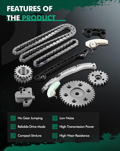 SCITOO Timing Chain Kit For Ford Lincoln for Mercury Escape Fusion MKZ Mariner Milan 2.5L 2.3L CPW5787 TK462A in Saudi Arabia