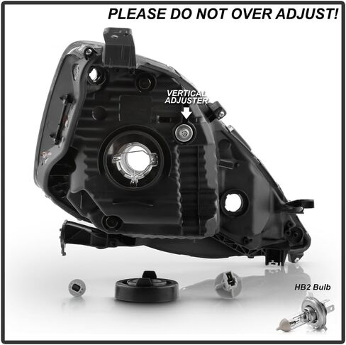 KEEKPO - For 2009 2010 2011 2012 2013 2014 Honda FIT Chrome Housing Headlights Headlamps Pair Set Replacement Left+Right in Saudi Arabia