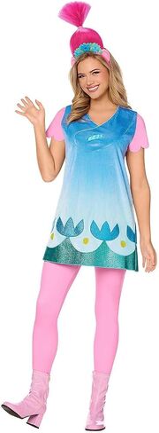 Spirit Halloween Trolls Adult Poppy Troll Costume, Officially Licensed in Saudi Arabia