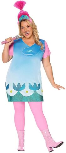 Spirit Halloween Trolls Adult Poppy Troll Costume, Officially Licensed in Saudi Arabia