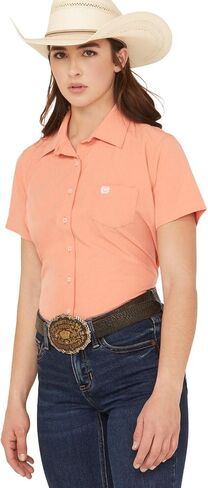 Cinch Women's Coral Arena Flex Shirt in Saudi Arabia