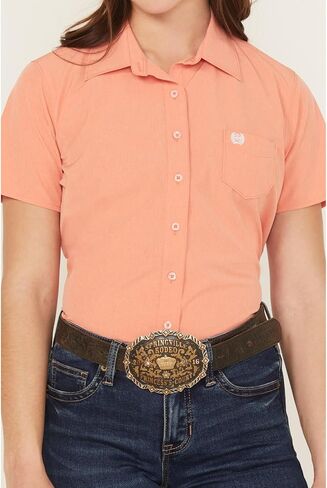Cinch Women's Coral Arena Flex Shirt in Saudi Arabia