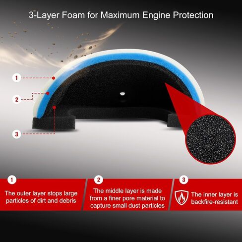 Tusk Quick Draw Air Filter System 2 Filter Kit Compatible with Yamaha YZ250F 2019-2023/YZ450F 2018-2022/YZ250FX 2020-2023/YZ450FX 2019-2023 in Saudi Arabia