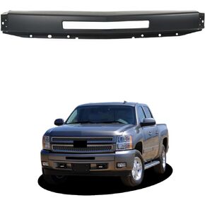 labwork Black Front Bumper Face Bar Primed Replacement for Silverado 1500 2500 3500 Pickup 2007-2013 with Center Air Intake Hole GM1002836 15941837 in Saudi Arabia