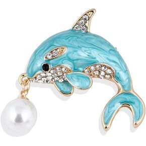 YAZILIND Cute Brooch Men Women Breastpin Fashion Animal brooches pin Rhinestones Clothing Accessories Birthday Corsage Jewelry in Kuwait