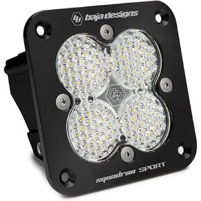 Baja Designs Squadron Sport Flush Mount LED Auxiliary Light for Jeeps, Off-Road 4x4, Trucks, UTV, ATV, SUV (Work Scene; Clear) in Saudi Arabia