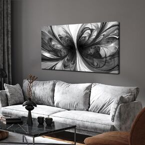 Abstract Wall Art for Living Room Black and White Pictures Wall Art Bedroom,Home Office Wall Decor 20 x 40 Inch in Saudi Arabia