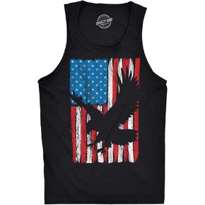 Mens Eagle in Flag Fitness Tank Awesome Fourth of July Graphic Tanktop for Men in Saudi Arabia