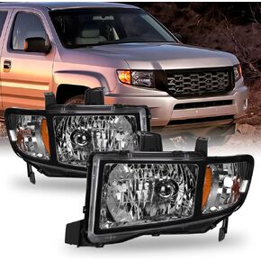 AKKON - For Honda Ridgeline OE Replacement Black Bezel Headlights Driver/Passenger Head Lamps Pair New in Saudi Arabia