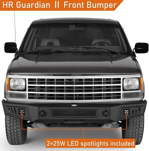 مجموعة المصد الأمامي والخلفي من Hooke Road لسيارة Chevy Suburban Tahoe & GMC Yukon 1992 1993 1994 1995 1996 1997 1998 1999، مصد الصدمات البديل للطرق الوعرة مع حوامل على شكل حرف D in Saudi Arabia