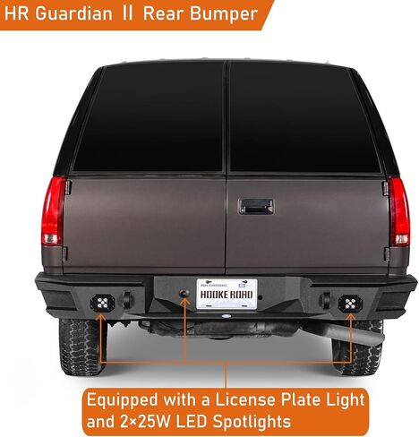 مجموعة المصد الأمامي والخلفي من Hooke Road لسيارة Chevy Suburban Tahoe & GMC Yukon 1992 1993 1994 1995 1996 1997 1998 1999، مصد الصدمات البديل للطرق الوعرة مع حوامل على شكل حرف D in Saudi Arabia