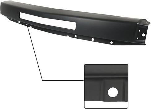 labwork Black Front Bumper Face Bar Primed Replacement for Silverado 1500 2500 3500 Pickup 2007-2013 with Center Air Intake Hole GM1002836 15941837 in Saudi Arabia