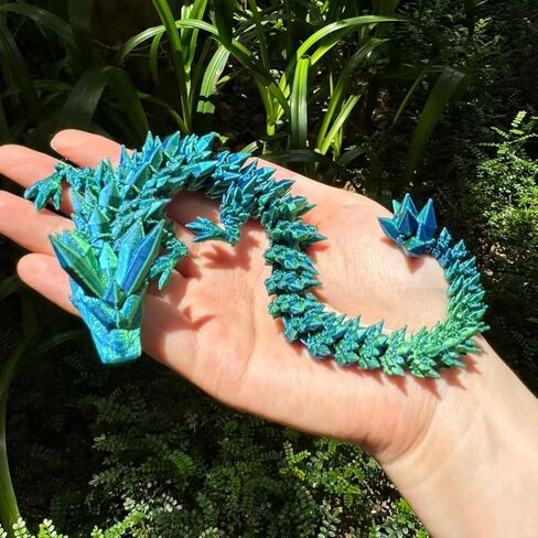 12" 3D Printed Dragon Egg Set with Gift Box & Card, Easter Eggs Mythical Dragon Eggs with Dragon Inside, Mystery Dragon, 3D Dragon Fidget for Birthday Gift, New Year Gift, Party Favours(Bluegreen) in Kuwait